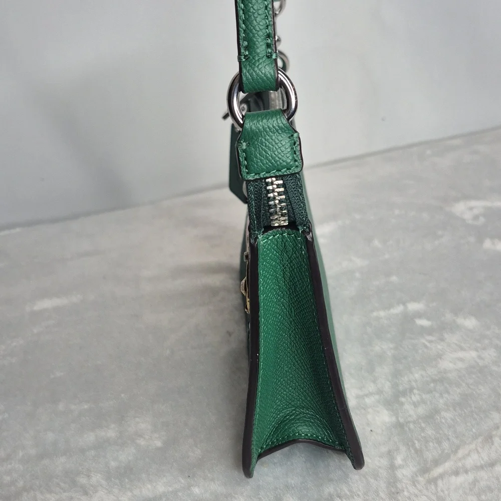 Coach "RARE" Charm Green Shoulder Bag CREED: 8236-CJ1797 - Picture 9 of 17